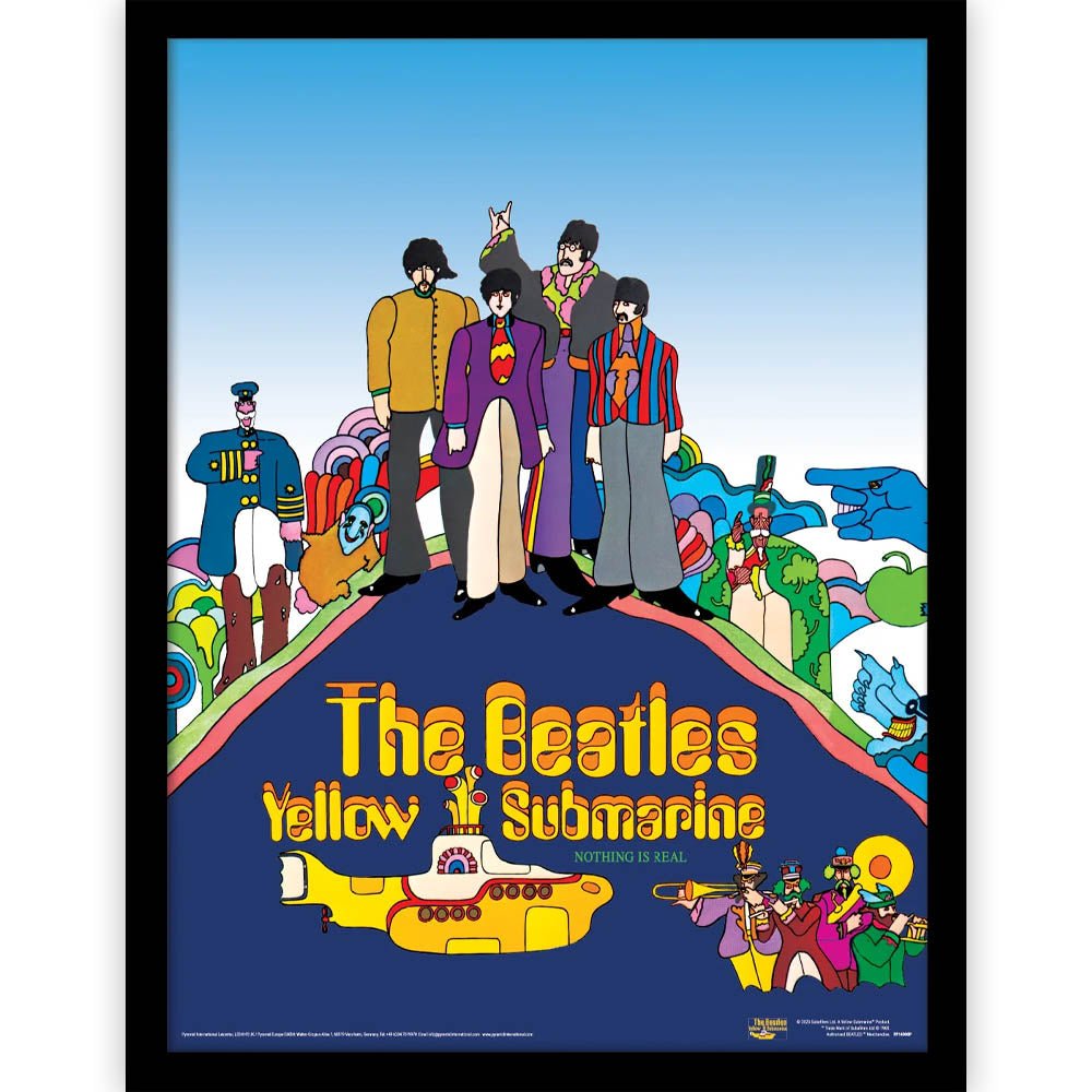 THE BEATLES ビートルズ (結成 65周年 ) - Yellow Submarine / インテリア額 - PGS